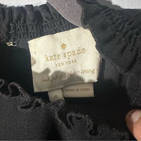 KATE SPADE Ruffle-sleeve Crepe Dress - Picture 5 of 8